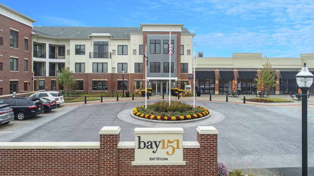 Bay 151 apartment building exterior in Bayonne