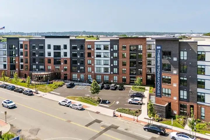 The Breton apartment building exterior in Bayonne