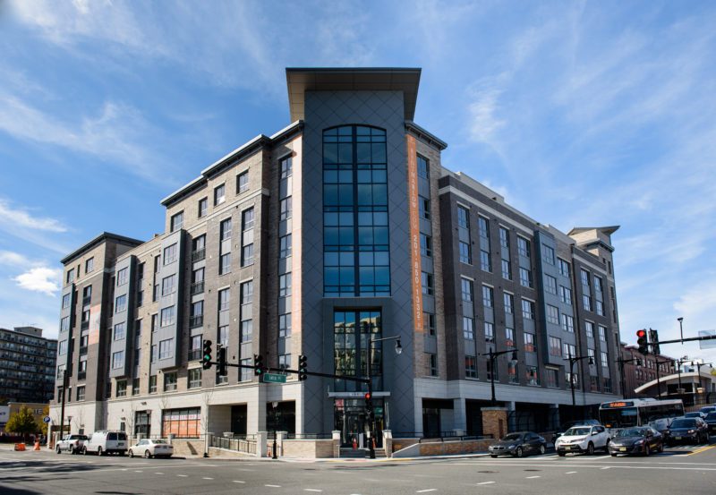 Harlow apartment building exterior in Hoboken